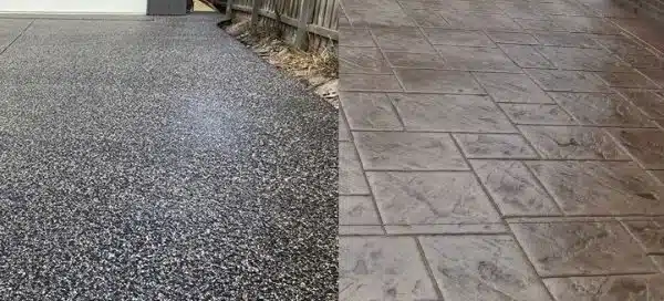Exposed Aggregate vs. Stamped Concrete