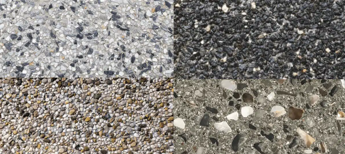 Coloured Exposed Aggregate