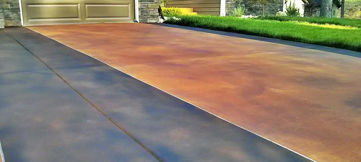 Driveway with Metallic Accents