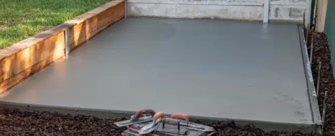 What is the minimum thickness of concrete slab in Melbourne