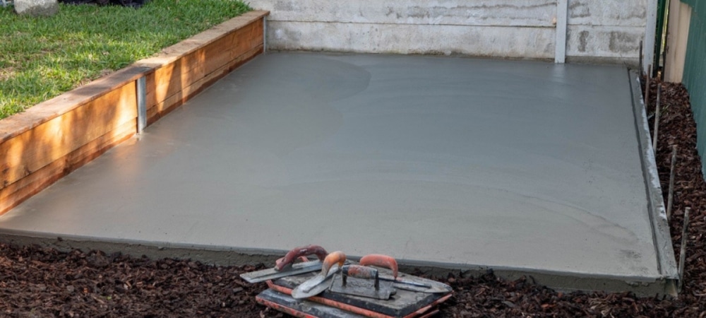 What is the minimum thickness of concrete slab in Melbourne